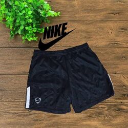 Nike оригинал Шорты мужские спортивные черные с белым