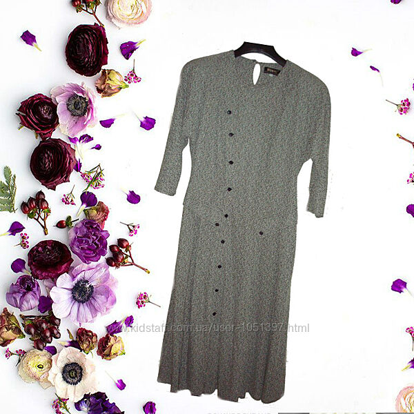 Красивое платье женское серый меланж интресного кроя Польша 