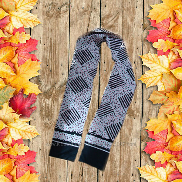 Красивый шарф женский двухсторонний черно-розовый