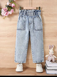 Стильні джинси мом на дівчинку вік 5, 6 і 7 років