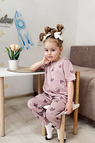 Піжама літня на короткий рукав від 2 до 8 р