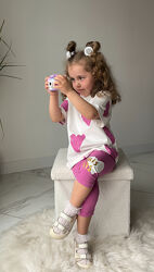 Комплекти малинові з серцем від 3 до 10 років