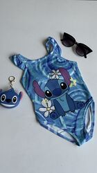 Купальник цільний голубий stitch від 5 до 8 років