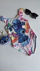 Купальник цільний оранжевий stitch від 5 до 8 років