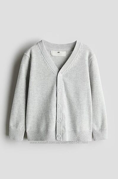 Кардиган сірий на хлопчика від h&m ріст від 110 до 140 см