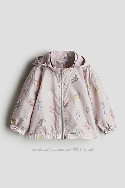 Куртка вітровка квіточка від h&m ріст від 80 до 98 см