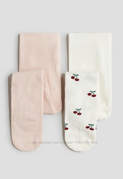 Колготи для малюків від h&m від 74 см до 104 см уп 2 шт