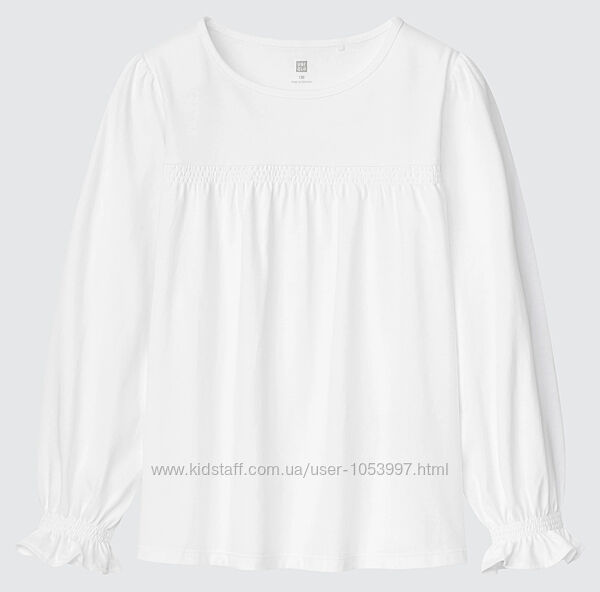 Блуза uniqlo в школу на дівчинку 5-6 років 120 см