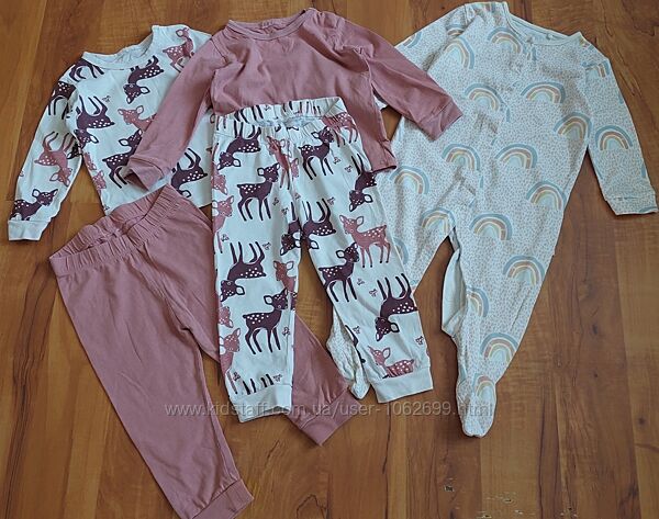Комплект піжамок для дівчинки 6-9-12 міс