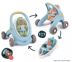 Детские ходунки, коляска для кукол MiniKiss 3 в 1, Smoby 210207