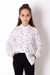 Рубашка для девочки Mevis белая 3668-01