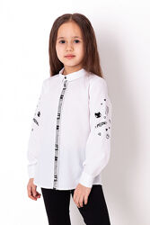 Рубашка для девочки Mevis белая 3710-01