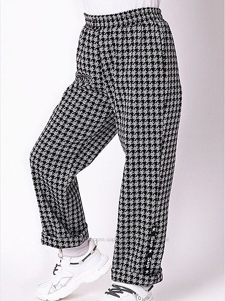 Утепленные брюки для девочки Mevis черные 3582-01