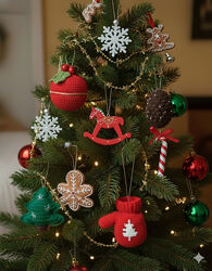 Новорічний декор ручної роботи, іграшки на ялинку