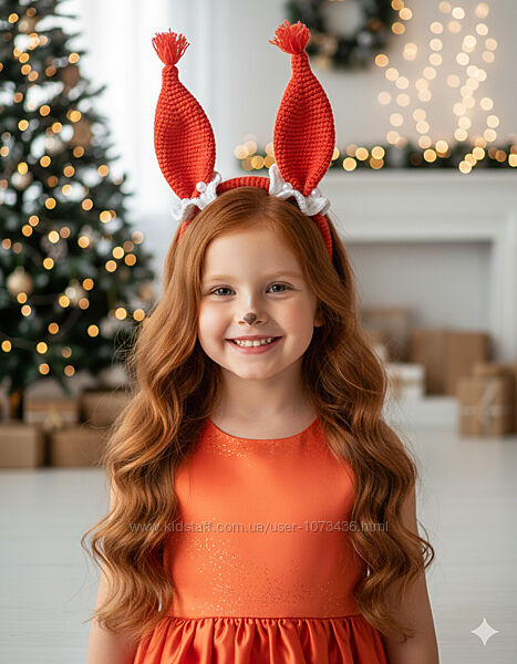 Обруч для волосся вушка білочки