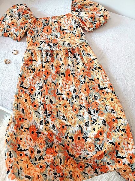 Довга сукня у квітковий принт