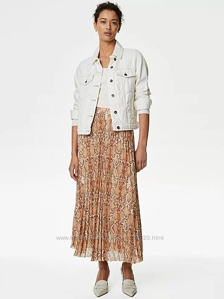 Юбка плиссировка marks & spencer