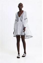 Платье zara , вышивка