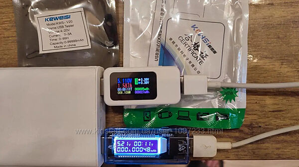  KEWEISI USB-тестер вольтметр/амперметр/емкости 