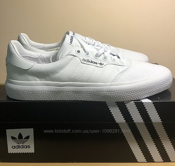 Белые кеды Adidas 3MC US8.5
