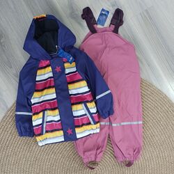 Дощовик комплект на флісі Lupilu Грязепруф, непромокайка, костюм від дощу