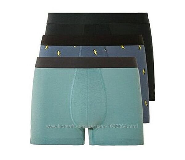 Боксери чоловічі Livergy 3 шт бавовна, батальний розмір, Блискавка