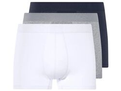 Боксери чоловічі Livergy 3 шт  бавовна, батальний розмір, білі/сірі/сині