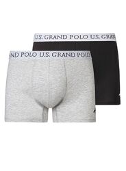 Боксери чоловічі Livergy 2 шт  серія U. S. GRAND POLO Сірі/Чорні