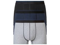 Боксери чоловічі Livergy 3 шт  бавовна, Сірі/Темно-сині/Чорні