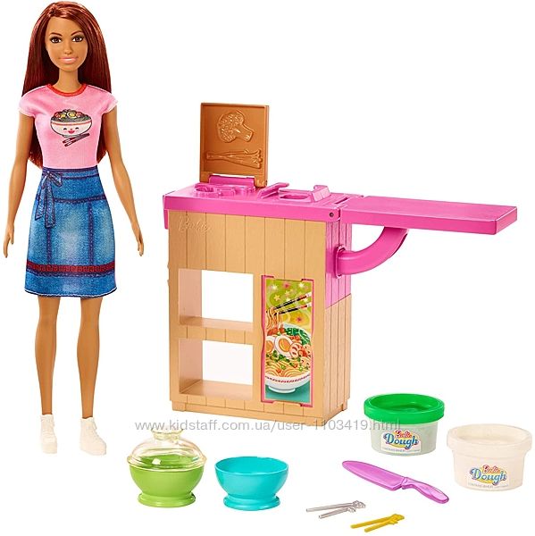 Игровой набор Сделай лапшу с куклой Барби Barbie Noodle Bar Playset with Br