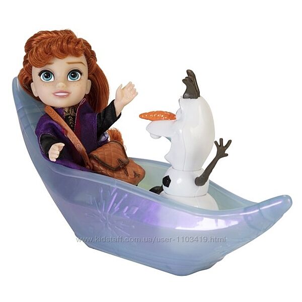 Набор кукол принцесса малышка Анна Олаф и ледяное каное Холодное сердце 