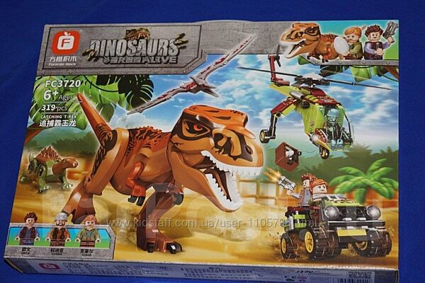 Конструктор  Jurassic World бегство от  Ти-Рекса . Парк Юрского периода