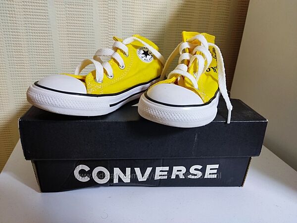 ЗНИЖКА Кеды Converse желтые Chuk Taylor All stars 25 размер