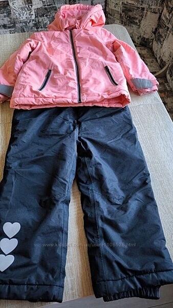 Дитячий зимовий комбінезон курткаштани дівчинка Waikiki 4-5 років