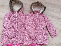 Супер крутые куртки парки Mothercare 7-8 лет 2 шт для близнецов