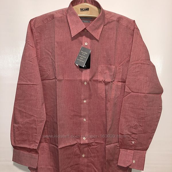 Стильная розовая немецкая рубашка с сайта C&A в наличии, р-р 42-ХL