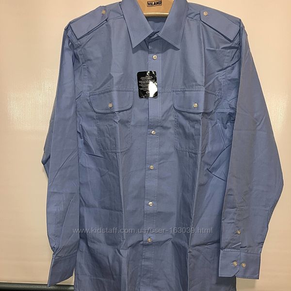Классическая голубая рубашка с немецкого сайта C&A, в наличии, р-р L 41