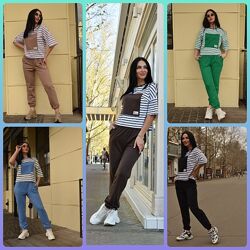 42-52р Літній спортивний костюм, турецький кулір, двонитка, Bridge