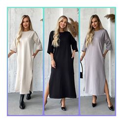 42-50р Жіноча сукня з турецької двонитки VR-048.05