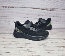 32-37р Текстильні кросівки унісекс Apawwa LG1030P black-green