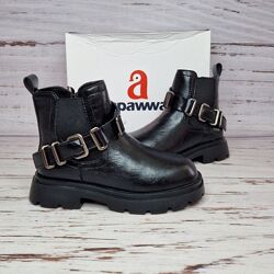 29-35р Демісезонні черевики утеплені флісом для дівчинки Apawwa N5028R