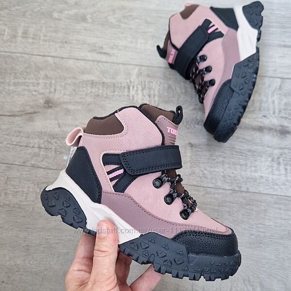 28-35р Зимові водовідштовхувальні термочеревики для дівчинки Tom. m 11766E 