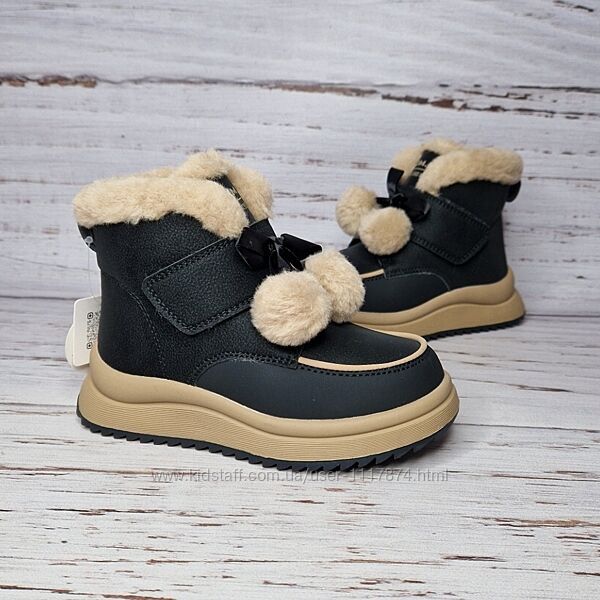 28-35р Зимові термочеревики / термо чобітки для дівчинки Tom. m 11751A