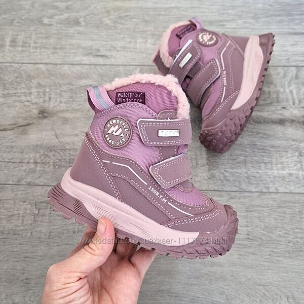 23-28р Зимові водовідштовхувальні термочеревики для дівчинки Tom. m 11760E