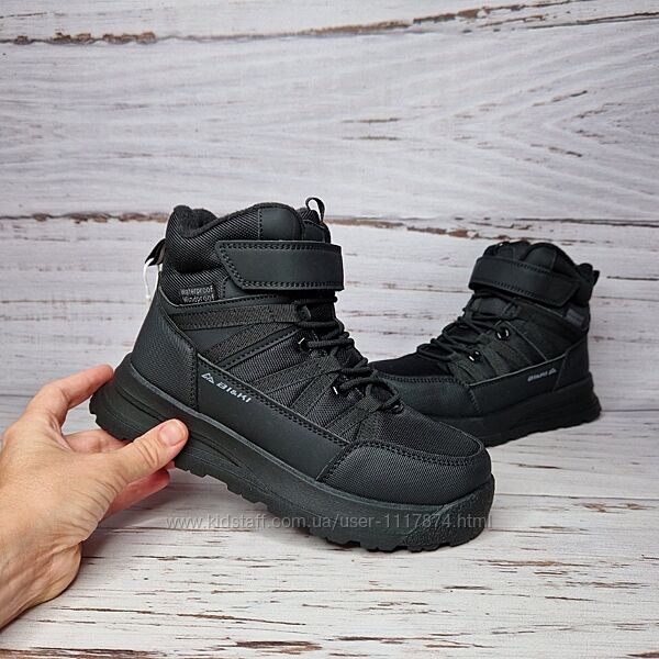 36-39р Зимові теплі термочеревики для хлопчика waterproof Bi&Ki 01428A 