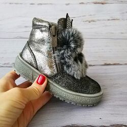 23,25р Дитячі зимові черевики для дівчинки натуральне хутро Weestep, 301 th