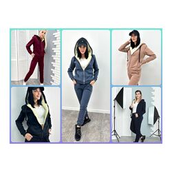 42-52р Жіночий зимовий спортивний костюм на хутрі Nord