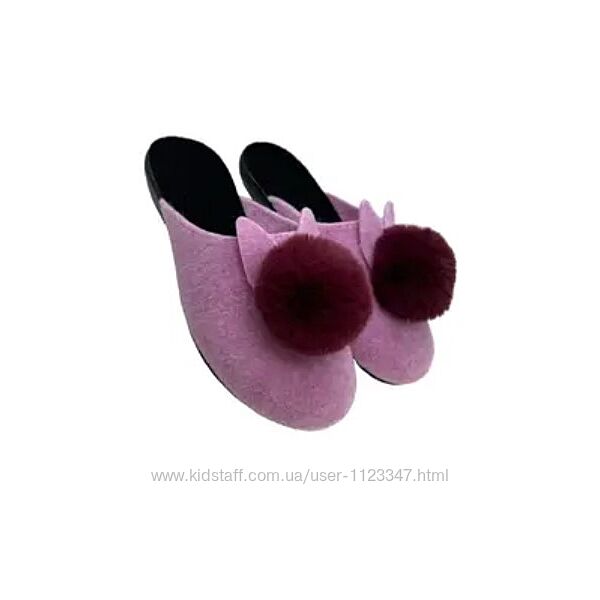 Жіночі домашні капці з повсті