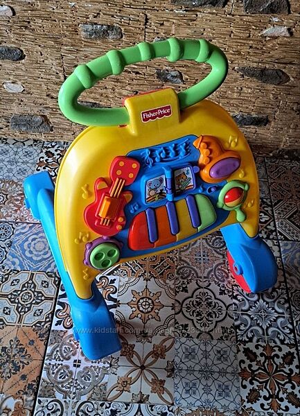 Дитячий толокар каталка ходунки музична Fisher Price