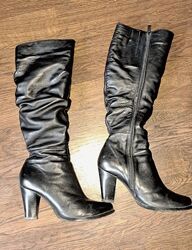 Шкіряні чоботи Mango 37р. 24см стан нового